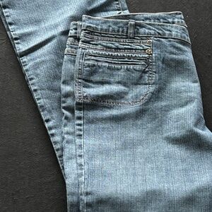 Long Elegant Legs Women's Denim Jeans with Flair Legs; size 20 tall; new w/tags